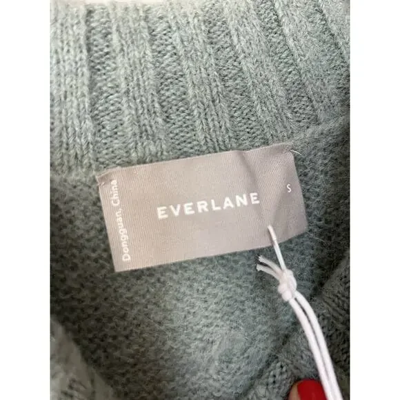 NWT Everlane The Alpaca Pom-Pom Turtleneck Sweater Size Small Wool - Picture 8 of 14